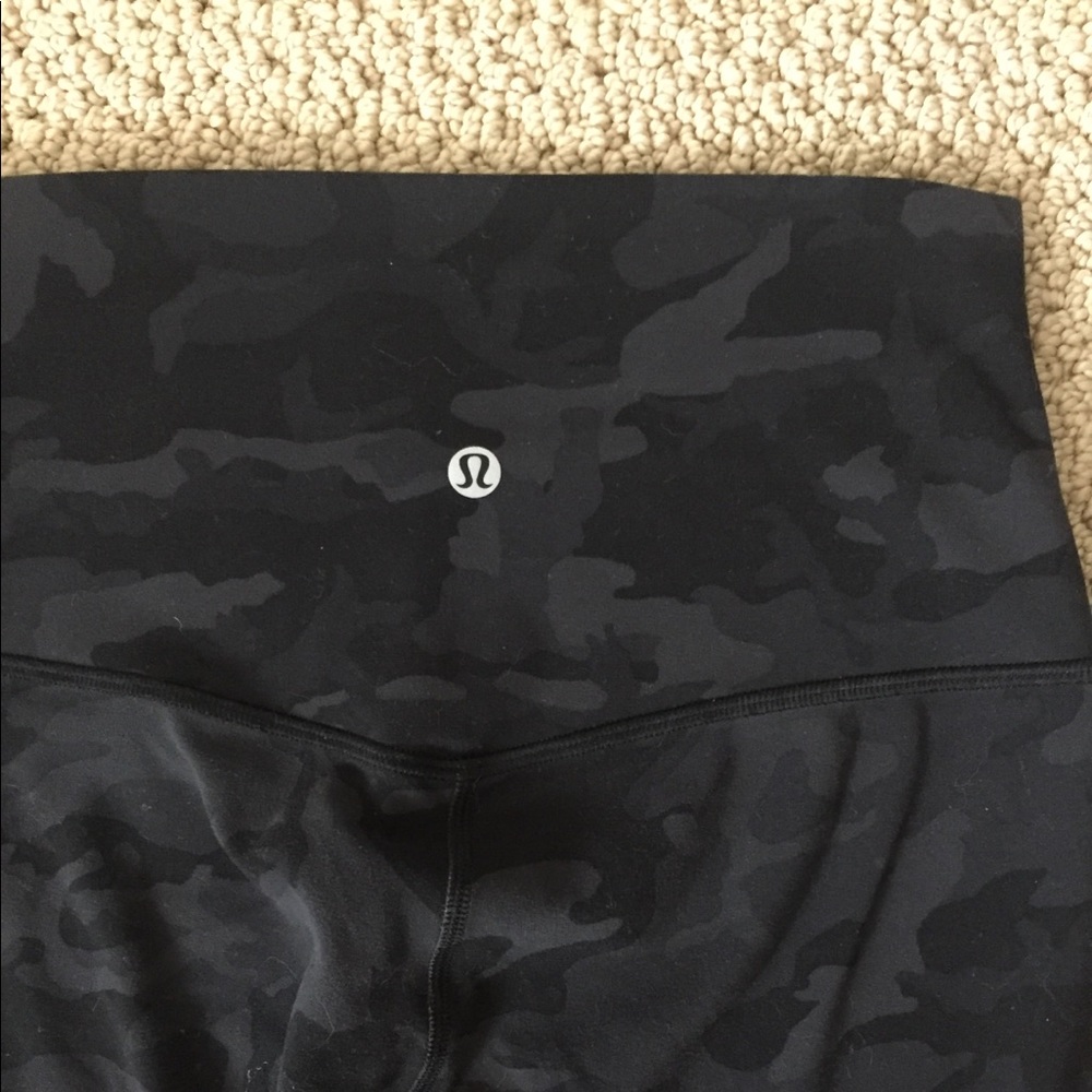 Charcoal camo lululemon align pant